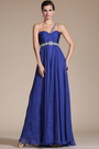 Blue One Shoulder Beadings Evening Dress/Bridesmaid Dress