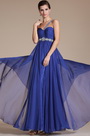 Blue One Shoulder Beadings Evening Dress/Bridesmaid Dress