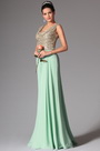 Cowl Neckline Evening Dress