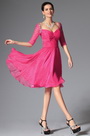 Hot Pink Sweetheart Beadings Cocktail Dress Party Dress