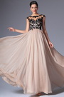 2014 Neu Rund Ausschnitt Stilvoll Abendkleid