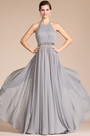 2014 Novedad gris Halter Estilo Vestido de Noche
