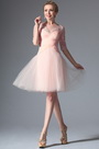 2014 Neu Rosa Stilvoll Design Cocktail Kleid Party Kleid