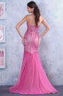 Trägerlos Süß Herz Ganz Steine Mermaid Abendkleid Abiball Kleid