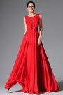 New Red Stylish Design Sleeveless Evening Prom Gown