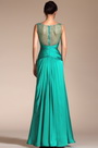 2014 Neu Türkis Sexy V-Ausschnitt Durchsichtiger Rücken Abendkleid