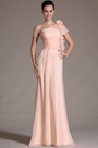 2014 Neu Rosa Ein-Schulter Abendkleid Prom Gown
