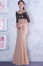 Elegant Ab Schulter Reich Taille Brautmutterkleid