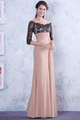 Elegant Ab Schulter Reich Taille Brautmutterkleid