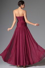 Strapless Beaded Lace Applique Floor Length Evening Dress