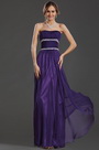Einfach Trägerlos Lang Abendkleid Prom Ball Gown