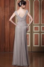 Sexy V Neck Cap Sleeves Floor Length Mother of the Bride Dress