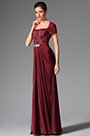 Elegant kurze Ärmel Spitze Burgund Brautmutterkleid