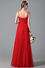 Stunning Red Bridesmaid Dress With V Cuts