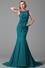 Stunning Sleeveless Floral Evening Gown Formal Dress