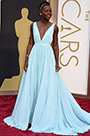 Robe de soirée bleue féerique Lupita Nyong''o Oscar 2014