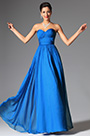 Atemberaubende Trägerlose Blauen Abendkleid Formal Gown