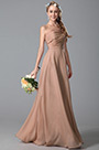Gorgeous Floor Length Evening Gown With Stylish Shoulder Design
