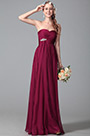 Flattering Strapless Bridesmaid Dress With Flowing Sash