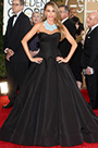 Robe de soirée noir sans bretelle Sofia Vergara Golden Globes