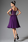 Elegant Off Shoulder Lace Purple Cocktail Dress Party Dress