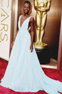 Robe de soirée bleue féerique Lupita Nyong''o Oscar 2014