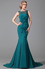 Stunning Sleeveless Floral Evening Gown Formal Dress