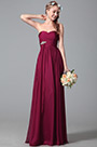 Flattering Strapless Bridesmaid Dress With Flowing Sash