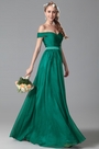 Off Shoulder Bridesmaid Dress Evening Gown