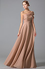 Gorgeous Floor Length Evening Gown With Stylish Shoulder Design