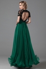 Stunning Sweetheart Short Sleeves Open Back Evening Dress