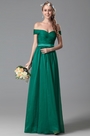 Off Shoulder Bridesmaid Dress Evening Gown