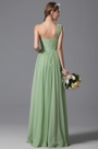 One Shoulder Slit Bridesmaid Dress Evening Dress