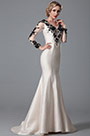Graceful Long Sleeves Evening Dress With Lace Details