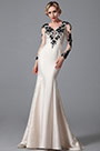 Graceful Long Sleeves Evening Dress With Lace Details
