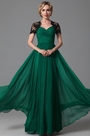 Stunning Sweetheart Short Sleeves Open Back Evening Dress