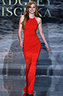 Custom Made Bella Thorne Runway Stunning Red Gown