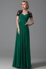 Stunning Sweetheart Short Sleeves Open Back Evening Dress