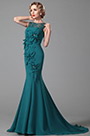 Stunning Sleeveless Floral Evening Gown Formal Dress
