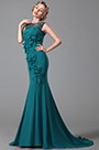 Stunning Sleeveless Floral Evening Gown Formal Dress