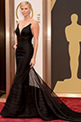 Robe de soirée noire sirène Charlize Theron 86th Oscar