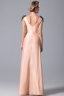Gorgeous High Slit Peach Mother of the Bride Gown