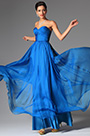 Atemberaubende Trägerlose Blauen Abendkleid Formal Gown