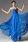 Atemberaubende Trägerlose Blauen Abendkleid Formal Gown