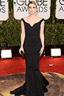 Robe de soirée noire Emma Roberts Golden Globe Awards