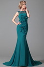 Stunning Sleeveless Floral Evening Gown Formal Dress