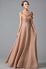 Gorgeous Floor Length Evening Gown With Stylish Shoulder Design