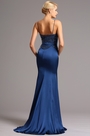 Spaghetti Straps Sweetheart Neck Blue Evening Dress Formal Gown
