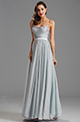 Strapless Sweetheart Slit Evening Dress with Lace Applique
