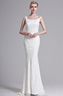 White Straped Mermaid Wedding Gown Bridal Dress